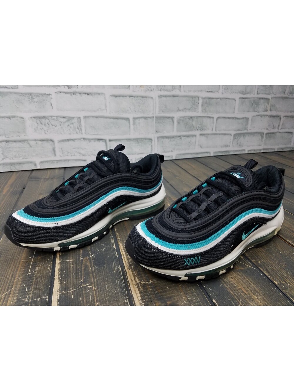 Nike Air Max 97 SE Black/Sport Turbo-Summit Turquoise DN1893-001 Men's Size 8